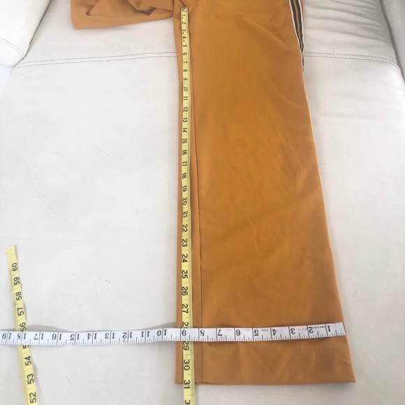 BBJ Casual Mustard Striped wide Leg Pants Size M - Picture 7 of 7